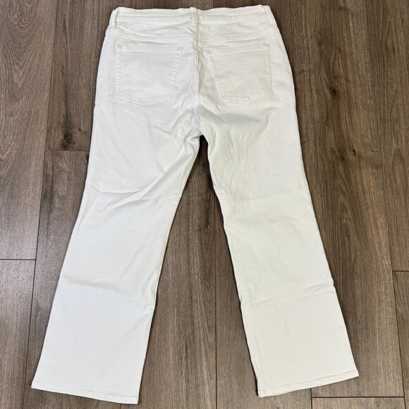 J.Crew '03 Kick Out Jeans WMNS 29 White Denim Mid Rise Stretchy 5-Pocket Zip Fly - Picture 6 of 8